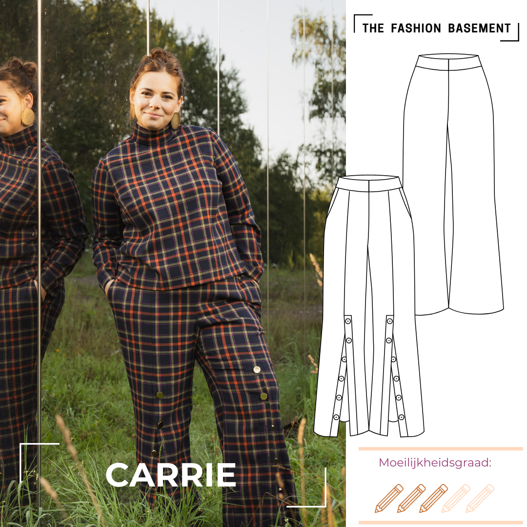 Modelpatroon broek Carrie van "The Fashion Basement"